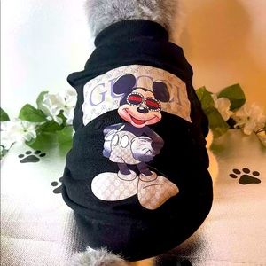 Luxury Mickey Mouse dog sweater fits like xs